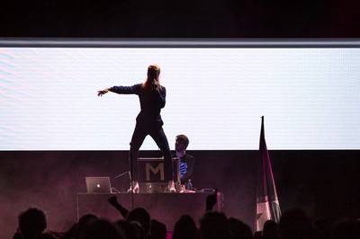 Last year’s heroes Milkywhale – back for more and with new sparkly shoes